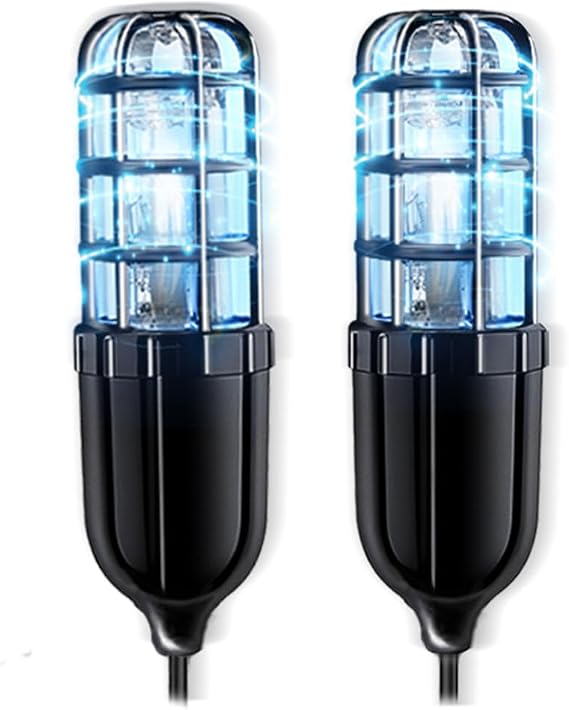 UV Light, UV Shoe Sanitizer, Ultraviolet Shoe Deodorizer, 360Ultraviolet Bulb Design, Smart Timing Ultraviolet Light Sterilizer for Boots, Sneakers and Dress Shoes(Black)
