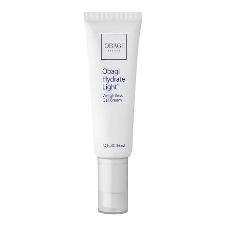 Obagi Hydrate Light Oil-Free Moisturizer Fast-Absorbing, Lightweight Gel for Acne-Prone Skin Non-Comedogenic, Hypoallergenic with Soothing Niacinamide, Glycerin & Ceramides for 24-Hour Hydration