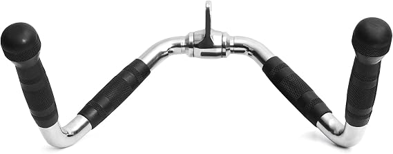 LAT Pull Down Bar Attachment: LAT Pulldown Tricep Bar for Strength Training - Multi-Exerciser Cable Machine Attachment