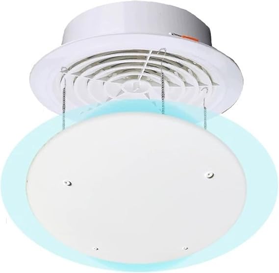 Universal Round Air Conditioner Deflector, Adjustable Ceiling Vent Wind Guide, Anti Direct Blowing Airflow Diverter for Central HVAC Units Home Ceiling Registers(White,30cm)