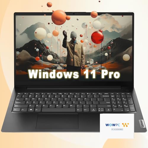 Lenovo V15 Business Laptop | Intel 4-core Processor | 15.6 FHD 1920 x 1080 | 32GB RAM | 2TB SSD | Ethernet RJ-45 | Military Durability | Windows 11 Pro | wWOWPC 500GB External Storage