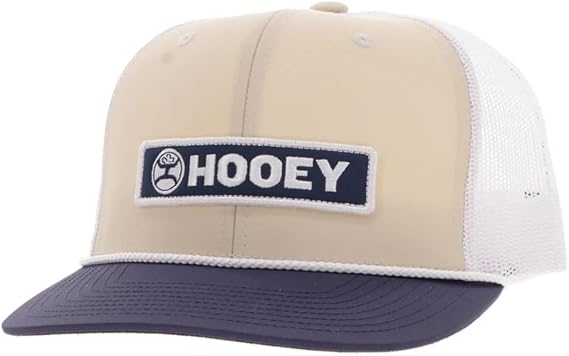 HOOEY Lockup Adjustable Snapback Hat - 6-Panel Breathable Mesh Baseball Cap, Trucker Hat for Men and Women