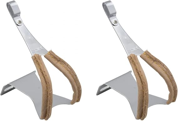 MKS Toe Clips with Leather