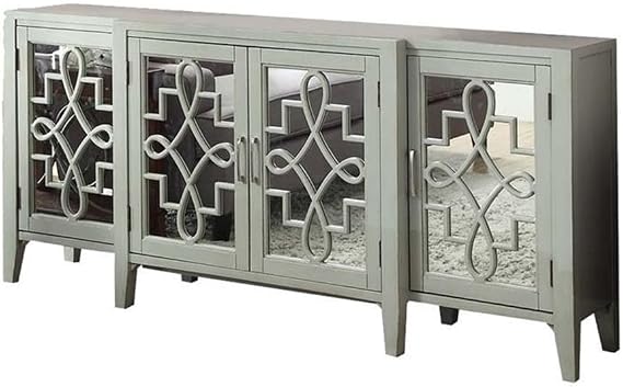 Acme Furniture Kacia Antique Gray Console Table - Versatile Storage Solution for Any Room