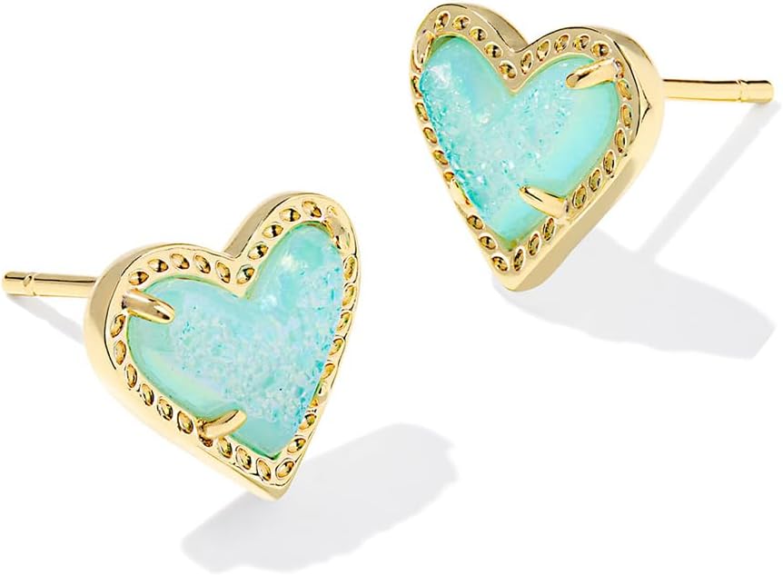Kendra Scott Ari Heart Stud Earrings for Women, Fashion Jewelry