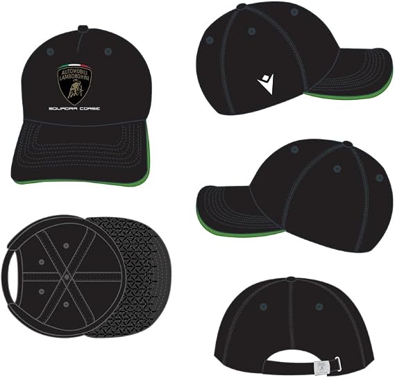 Lamborghini Squadra Corse Shield Logo Hat Black