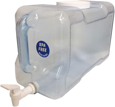 AquaNation BPA-Free 2 Gallon Reusable Food Grade Safe Tritan Leak-Proof Plastic Water Bottle Spigot Gallon Jug Container with Handle - Made in USA