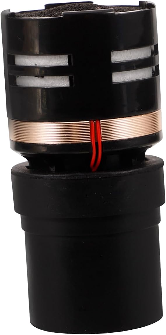 Dynamic Microphone Capsule Replacement Cartridge Professional Microphone Core for Wired Mics High Sensitivity Capsule with Sponge Plastic Construction Easy Installation for Podcast