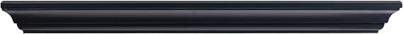 MANTELSDIRECT 60 Inch Floating Fireplace Mantel Wood Shelf in Black - Colton from Mantels Direct | Wooden Rustic Wall Shelf Perfect for Decor and Electric Fireplaces