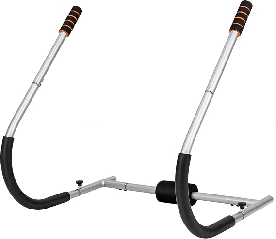 COSTWAY Foldable Ab Trainer, Core Abdominal Trainer Sit up Exercise Equipment with Padded Headrest and Handles, Abs Crunch Machine for Home Gym Fitness
