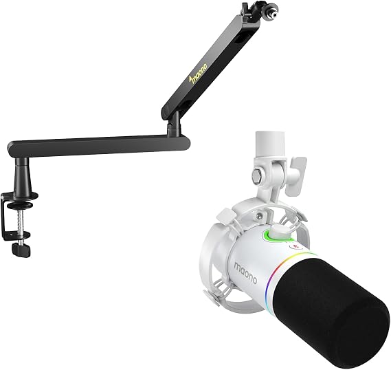 MAONO PD200X Dynamic Microphone with BA92 Boom Arm Bundle for Podcast, Studio, Streaming, Recording, Vocal