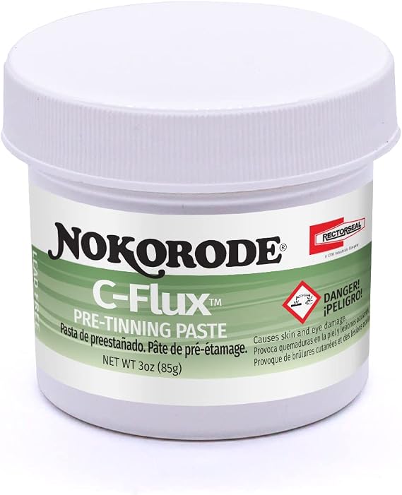 RectorSeal Nokorode 74026 Pre-Tinning Paste, Cleans, Fluxes, and Pre-Tins, Plumbing, 3 oz.