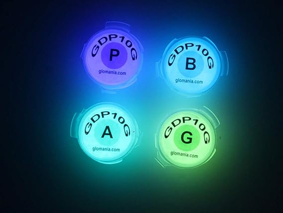 Glow in The Dark Pigment Powder Day Invisible White Neutral Day Colored Phosphorescent Resin Craft Paint Additive Sets (4 Color Invisible Set, 1oz)