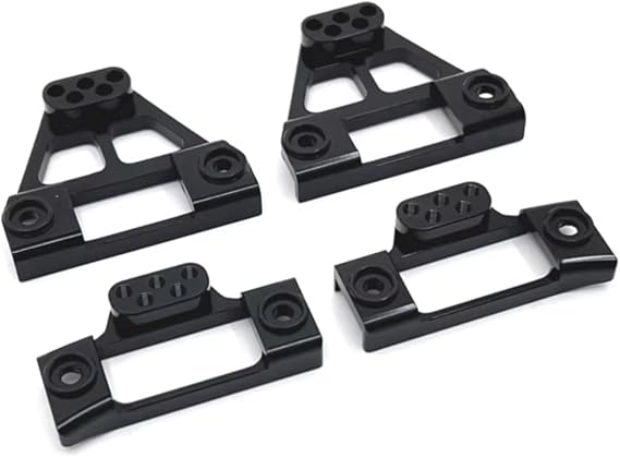 RC car Components Compatible With MJX For Hyper Go H12Y H12Y+ 1/12 RC Crawler Car Upgrade Parts Metal Front And Rear Shock Tower Mount(Black)