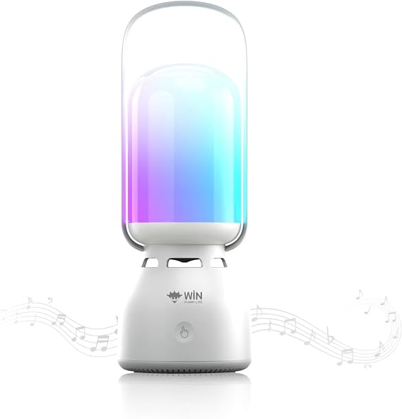 Bluetooth Camping Lantern Speaker, 3 Brightness Modes LED Light, 11 RGB Light Modes, Rechargeable Portable TWS Wireless Speaker, for Outdoor Camping, Halloween Party, Beach, Unique Hostess Gift