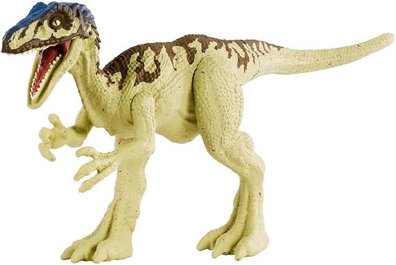 Jurassic World Camp Cretaceous Attack Pack Coelurus Dinosaur Figure with 5 Articulation Points, Realistic Sculpting & Texture; for Ages 4 Years Old & Up
