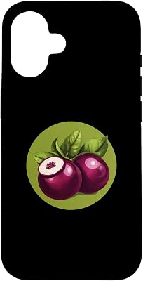iPhone 16 Mangosteen Round Image Case