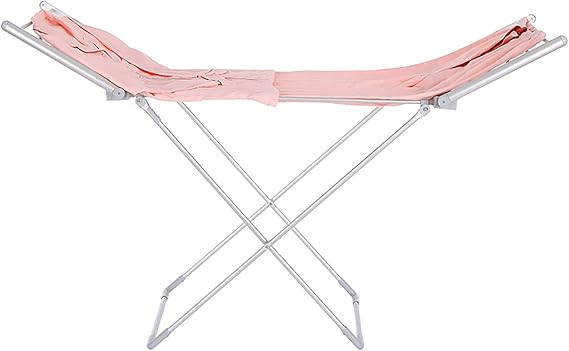 50Hz/230W Electric Heated Clothes Airer Dryer Electric Heated Clothes Dryer Folding Energy-Efficient Indoor Airer Wet Laundry Drying Horse Rack, 45-55C Constant, Silver