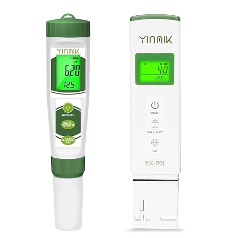 YINMIK pH Meter with 2024 New 4 in 1 pH EC Meter