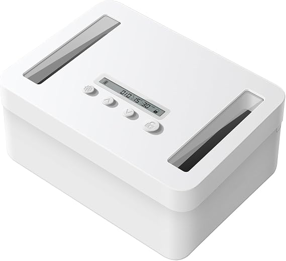 Vaydeer Phone Time Lock Box with Timer, USB-C Backup Power, Child Lock