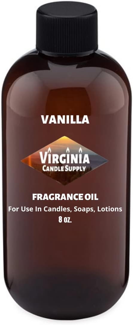 Vanilla Fragrance Oil (8 oz Bottle) for Candle Making, Soap Making, Tart Making, Room Sprays, Lotions, Car Fresheners, Slime, Bath Bombs, Warmers...