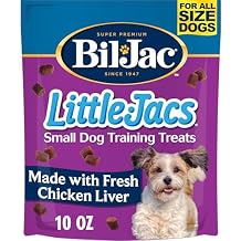 Bil-Jac Little-Jacs Small Dog Training Treats | Soft Chicken Liver Recipe | 10 oz
