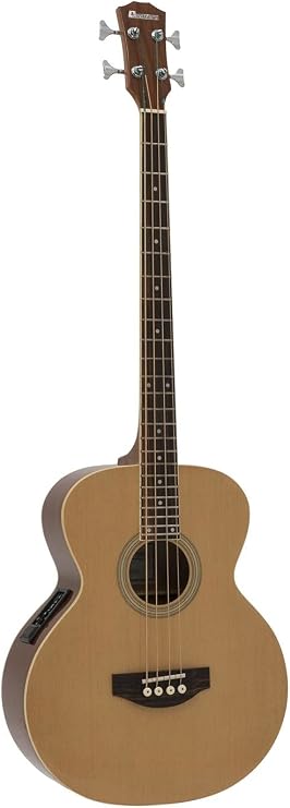 DIMAVERY AB-450 Acoustic Bass Natural Acoustic Bass with Pickup