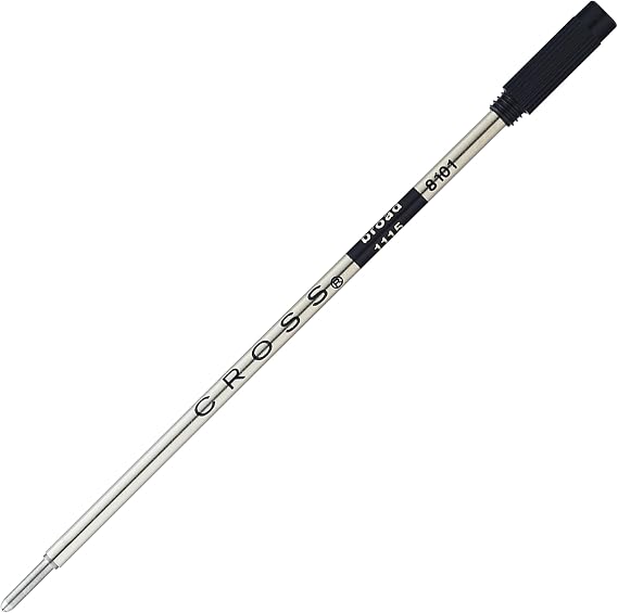 Cross Ballpoint Pen Refill, Black, Broad Point, 1-Pack Refill Set