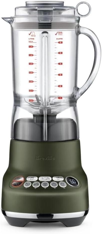Breville BBL620OLT Fresh and Furious Blender for Kitchens, Olive Tapenade