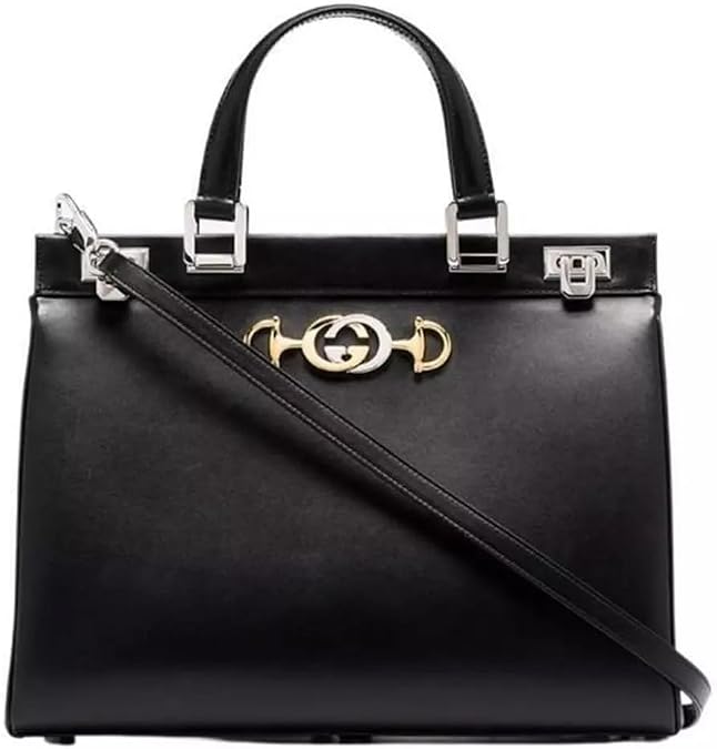 Gucci Soho Large Leather Chain Shoulder Handbag Black BHFO 5480