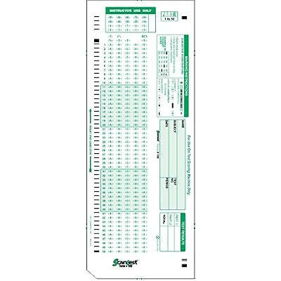 SCANTEST-100, 882-E Compatible Answer Sheet 50 Pack