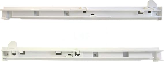 Upgraded Lifetime Appliance WR72X239 & WR72X240 Crisper Drawer Glide Slide Rail (Left & Right) Compatible with General Electric (GE) Refrigerator