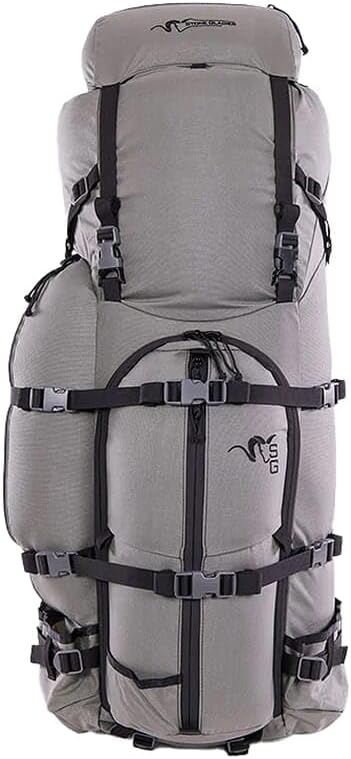 Stone Glacier Sky Guide 7900 Pack with Xcurve Frame, 7900 Cubic Inch Capacity, Foliage, Small, Heavy-Duty YKK Zippers, Cordura 500 Fabric, Made in USA (50078-FG-S)