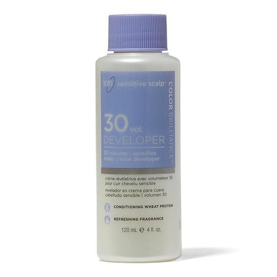 ion Sensitive Scalp 30 Volume Creme Developer, Ionic Buffers and Conditioning Protein to Help Scalp Sensitivity, 4 Ounce