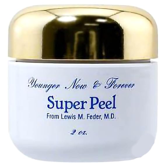 Dr. Feder's SuperPeel Exfoliating Facial Scrub - 2 oz by BioLogic Solutions - Micro-Crystal & Enzyme Blend for Pore Cleansing, Dead Skin Removal & Refined Texture