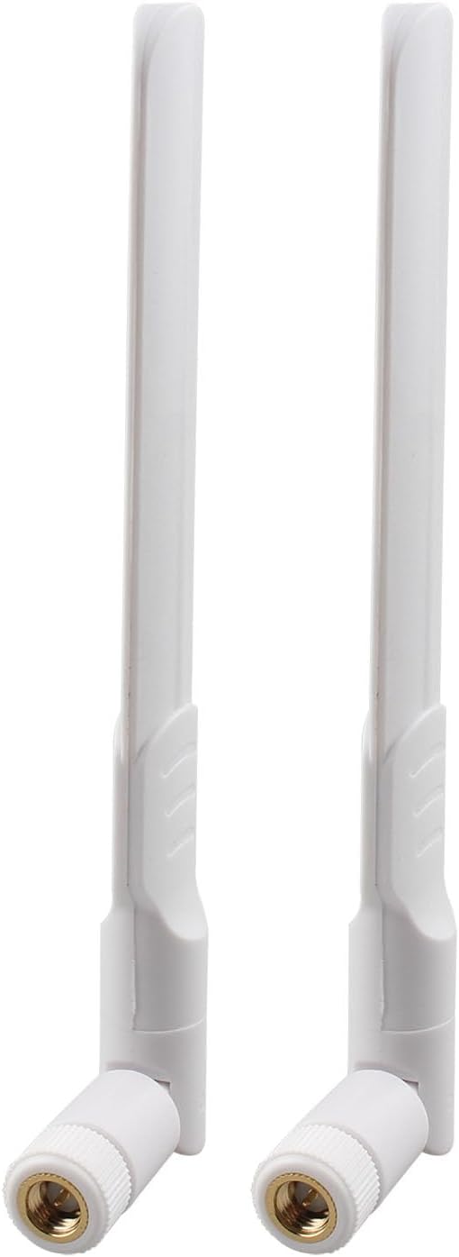 2pcs 4G LTE Antenna SMA Male Omnidirectional Aerial 5dBi Compatible with Vodafone EE O2 Three Huawei Netgear ZTE 4G LTE Router Gateway Modem Terminal Wireless Trail Camera