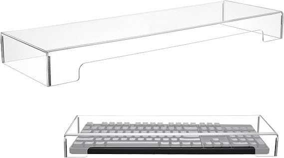 OSALADI Clear Acrylic Keyboard Cover Keyboard Dust Cover Waterproof Anti-Cat Transparent Mechanical Keyboard Protector Computer Accessories 18 67 x 5 6 cm. 89 x 1. 89 Inch