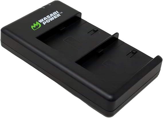 Wasabi Power USB-C Dual Battery Charger for Canon LP-E6, LP-E6N, LP-E6NH, LP-E6P