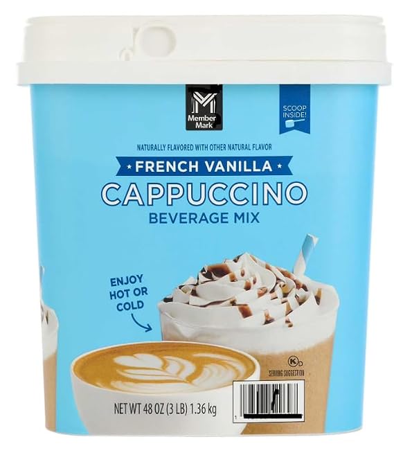 Member Marks French Vanilla Cappuccino Beverage Mix, 48 oz.
