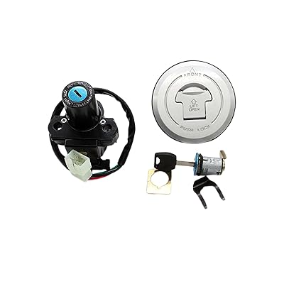 Motorcycle Electrical Ignition Switch Fuel Gas Cap Cover Seat Key Lock Set for CBR600RR 2003-2006,Hornet CB250 FMX650 2005-2006