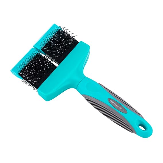 Groomer Essentials Flexible Slicker Brush - Double/Soft