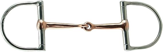 Coronet Large Dee Snaffle with Copper Mouth Bit