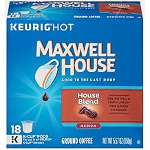 Maxwell House House Blend Medium Roast K-Cup Coffee Pods (18 Pods)