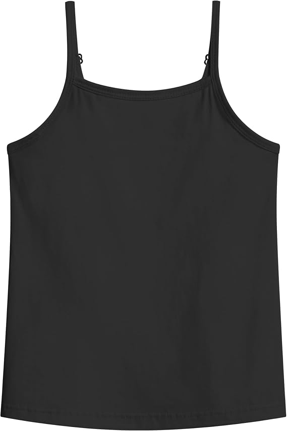 Auranso Girls Undershirts Kids Camisole Toddler Adjustable Straps Tank Tops