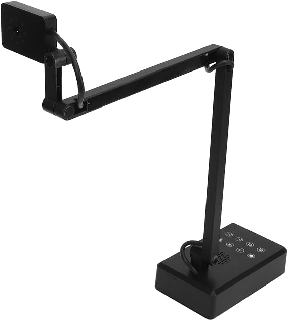 4K Ultra HD Document Camera, 16MP Adjustable Angle USB Webcam for Teachers, Live Streaming, Web Conferencing, Plug and Play