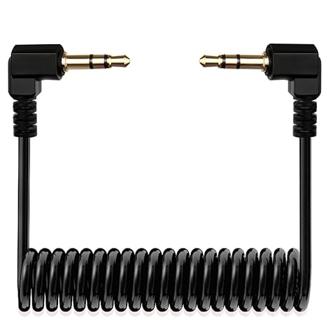 TRS Cable,3.5mm Adapter Microphone Patch Cable,1/8 Aux Cord (Black)