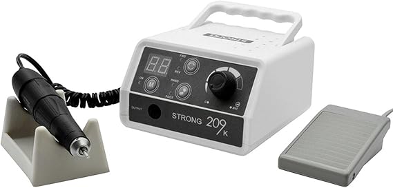 STRONG209K 65W Micromotor Polisher with 45K RPM 102/102L Micro Motor Handle,Micromotor for Jewelry,Ceramics,Silicone,Glasswork,Woodcarving. (209K, 102L)