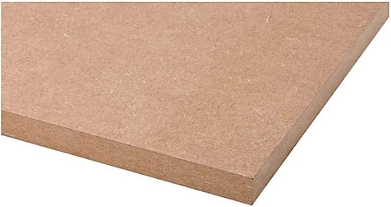18mm Thick Medium Density Fibreboard Panel, MDF Sheet Material 915mm x 610mm x 18mm (3ft x 2ft) (36" x 24") Cut to Size Board, Nationwide