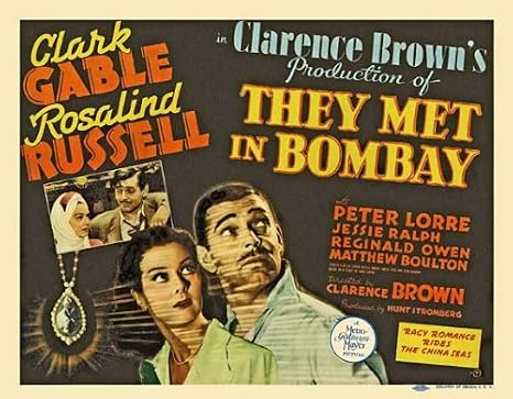 Movie Posters They Met in Bombay - 27 x 40