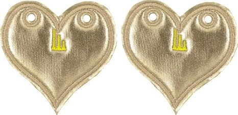 Shoe Accessories: Silver Foil Heart